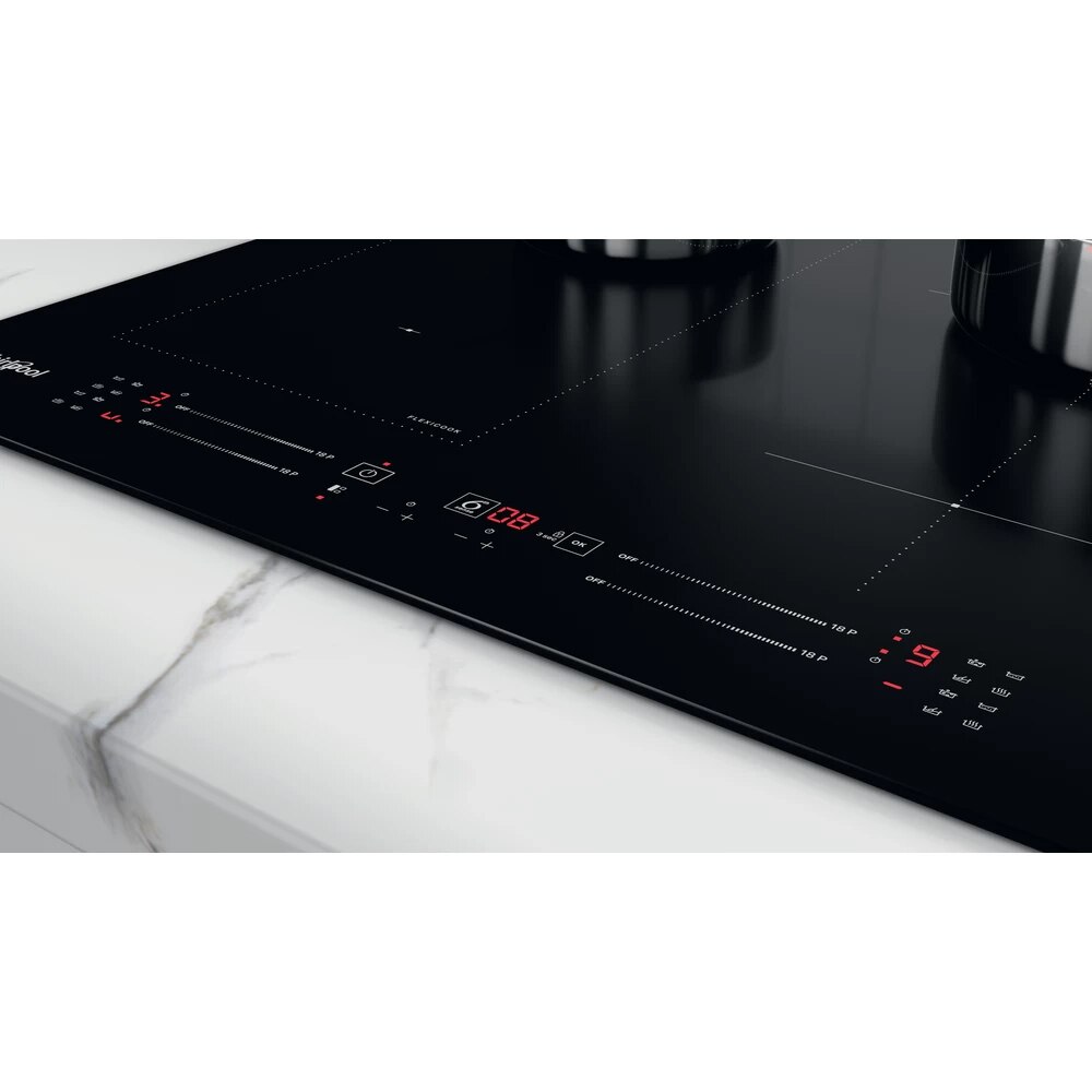 Plita incorporabila WHIRLPOOL WL S7960 NE, Inductie, 4 arzatoare, Touch Control, negru