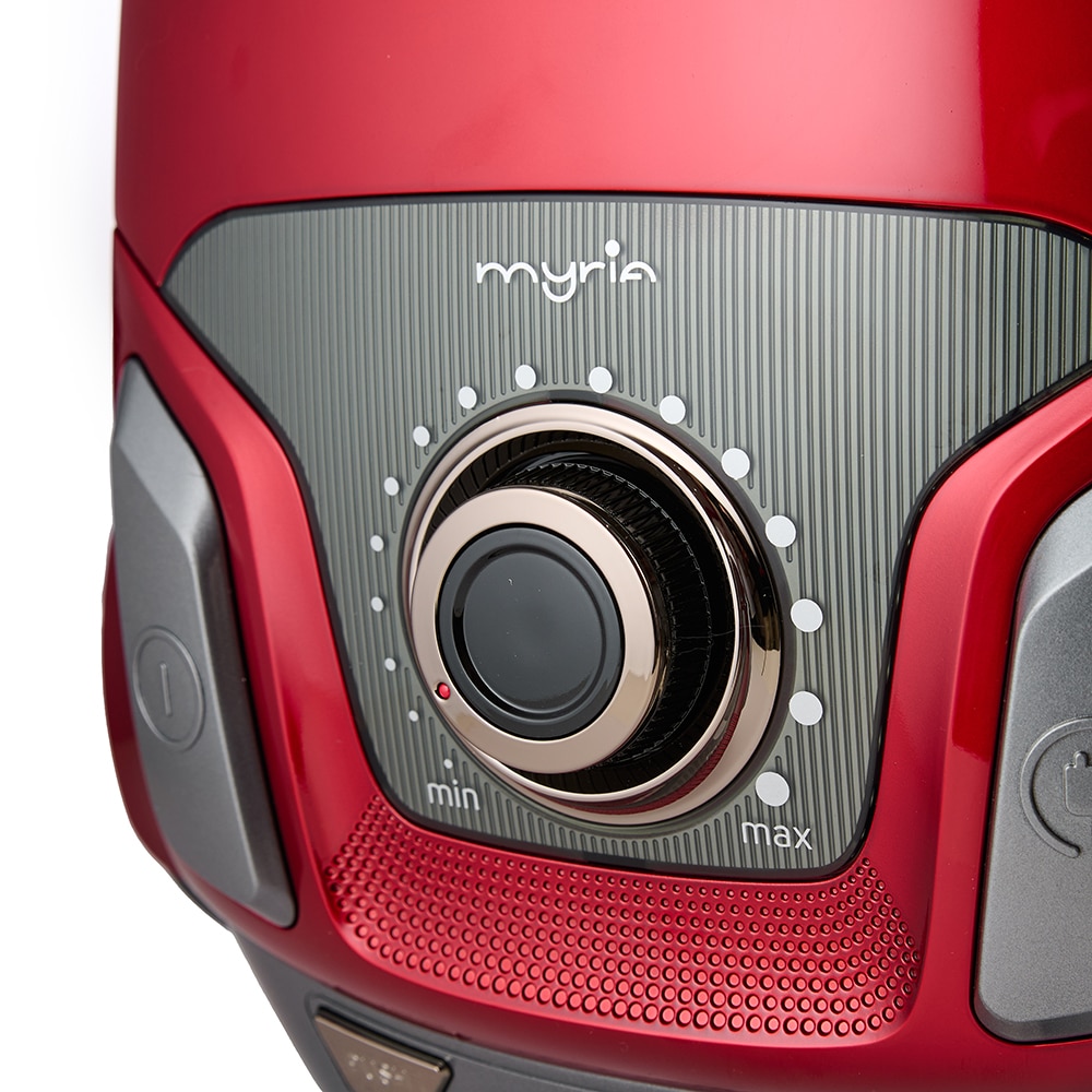 Aspirator cu sac MYRIA MY4538, 3l, 750W, 76dB, rosu-negru