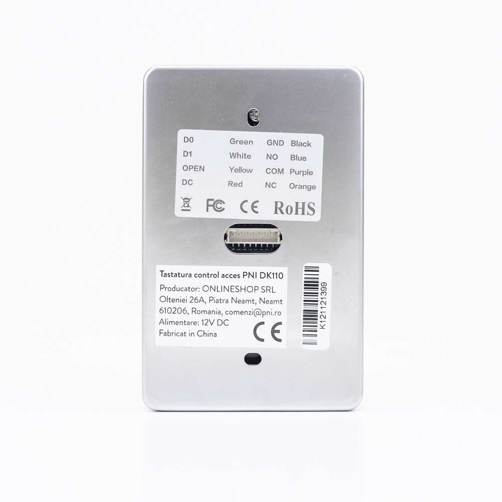 Tastatura control acces PNI DK110 stand alone, exterior si interior, IP54