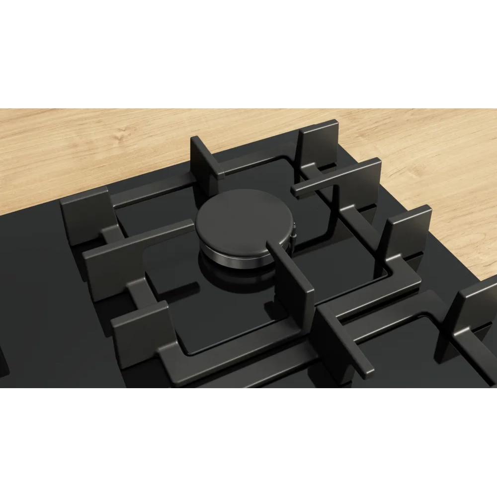 Plita incorporabila BOSCH PNN6B6K40, Gaz, 4 arzatoare, negru
