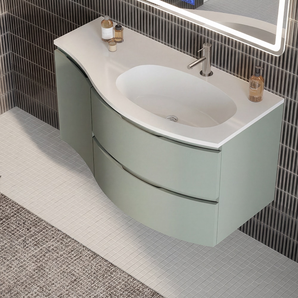 Masca lavoar SAVINIDUE Armonia, MDF, 70 x 52 x 58 cm, verde mint