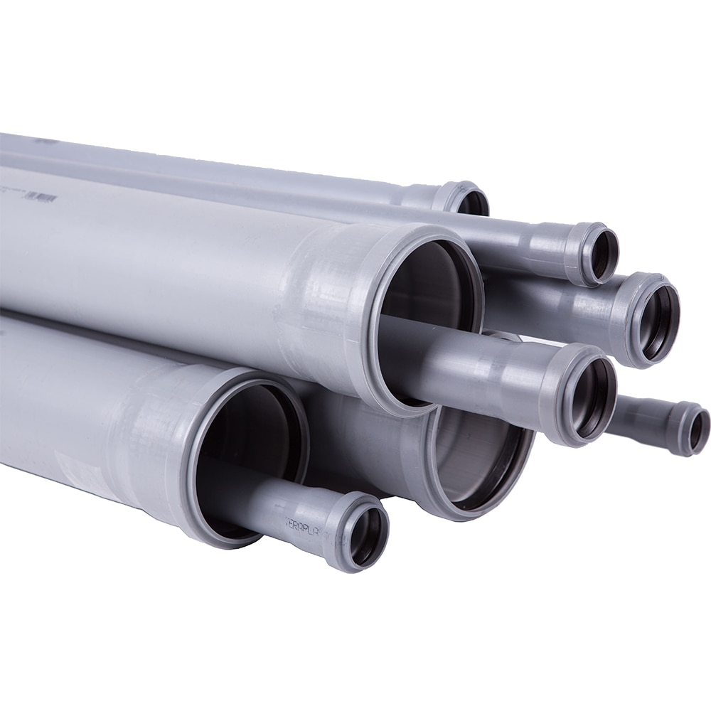 Teava polipropilena, D 125 mm, 2 m, gri