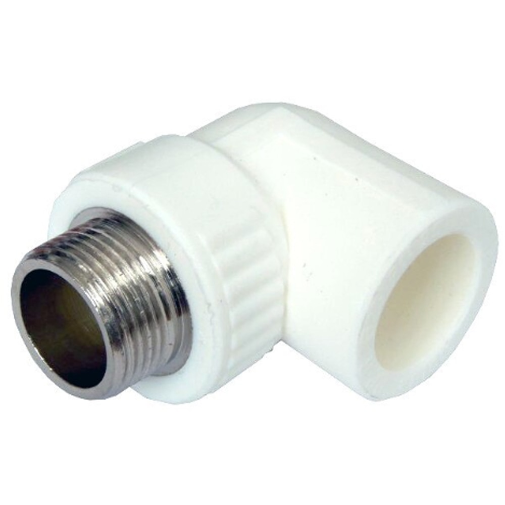 Cot polipropilena 50 mm x 1 1/2", filet exterior, alb