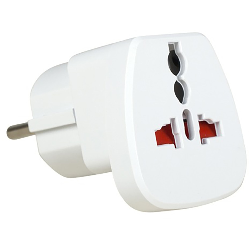 Adaptor priza universal BACHMANN 921.000, plastic, alb