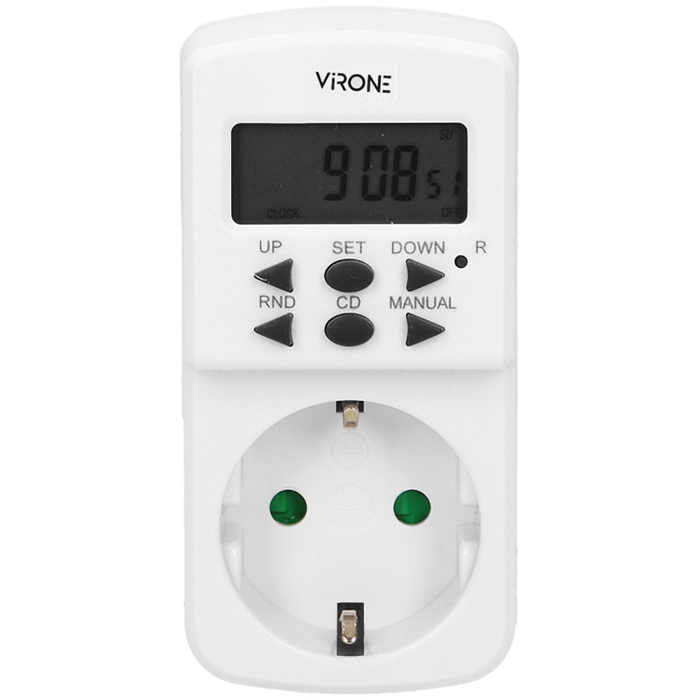 Priza programabila ORNO DT-2(GS), 1800W, 8A, alb