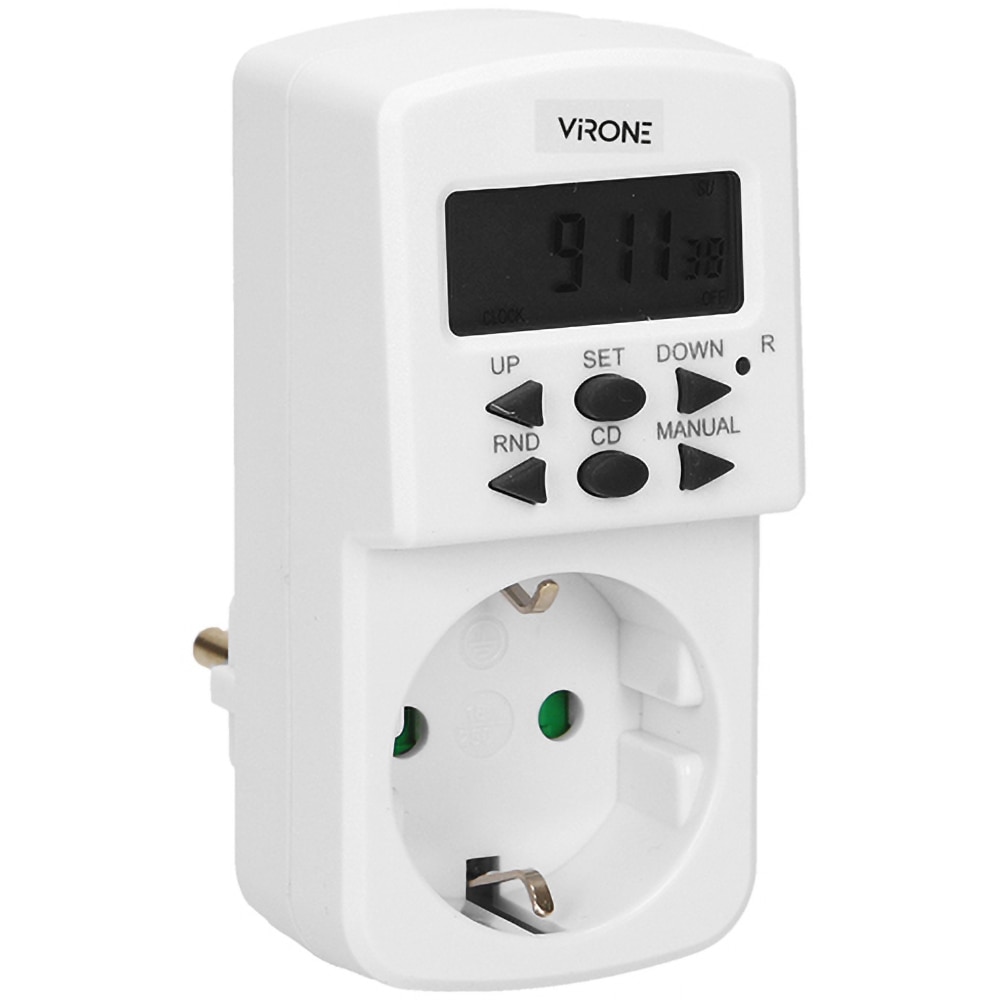 Priza programabila ORNO DT-2(GS), 1800W, 8A, alb