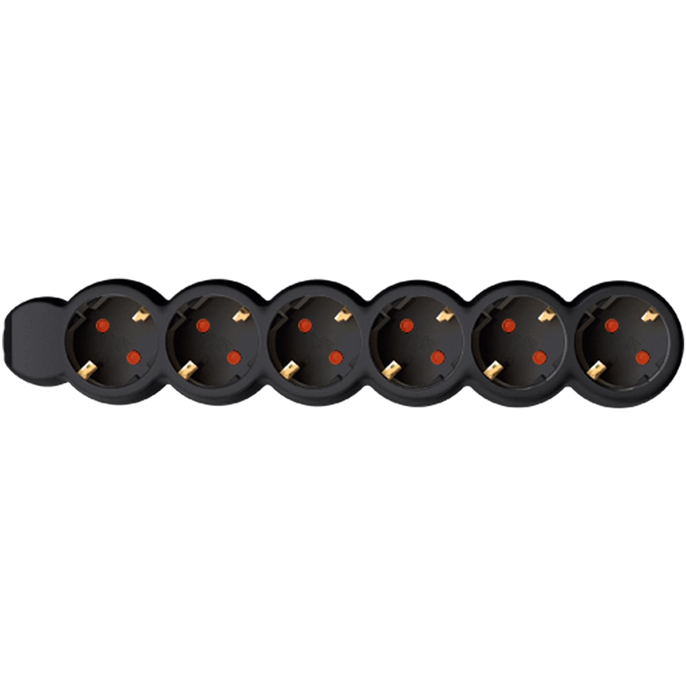 Prelungitor cu protectie HOME NV 6-3, 6 prize, 3m, Negru