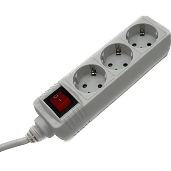 Prelungitor cu protectie HAMA R9223801, 3 prize, 1.4m, alb