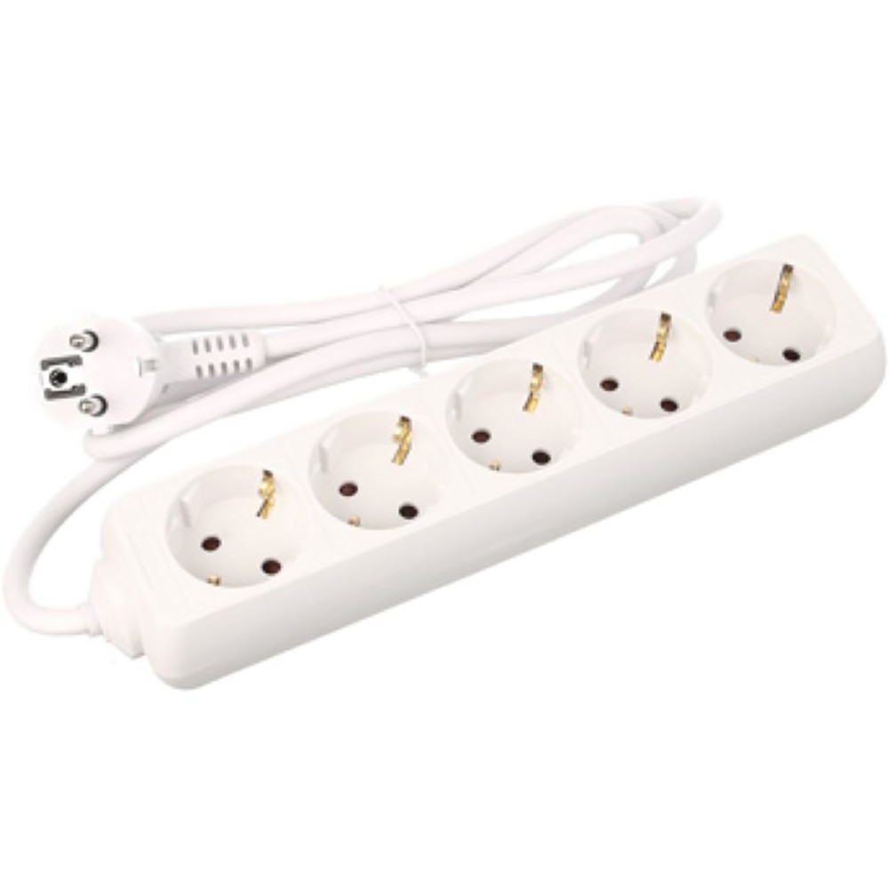 Prelungitor STROHM 5948833106283, 5 prize Shucko, 1.5m, alb