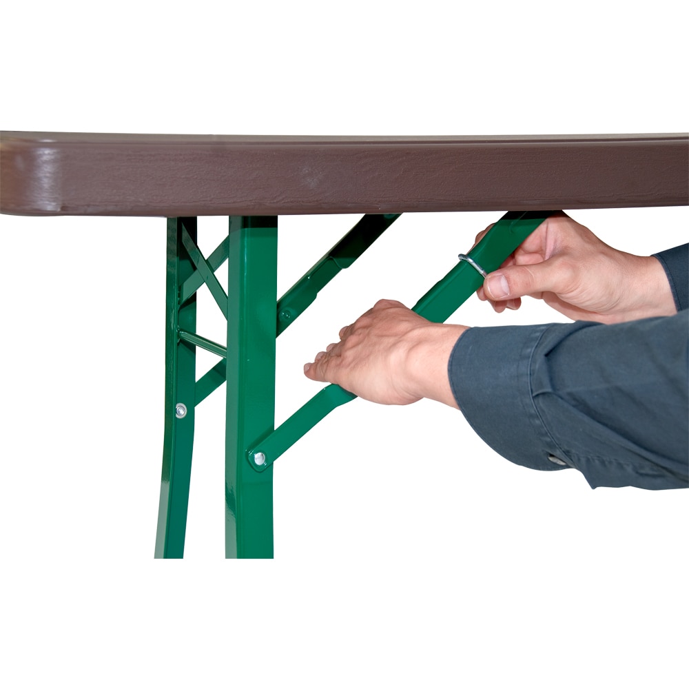 Masa terasa NEWSTORM Koln, 220.02 x 66.99 x 77.15 cm, maro-verde