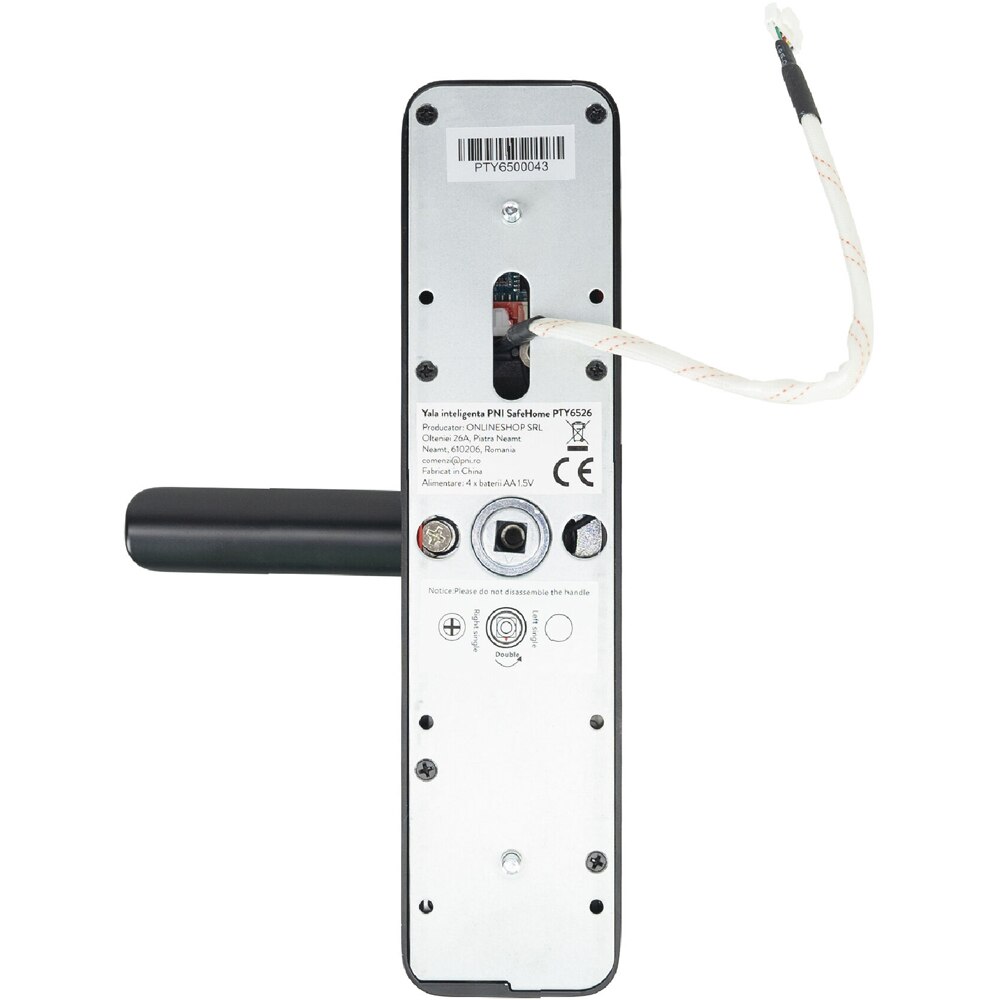 Yala inteligenta PNI SafeHome PTY6526, amprenta, cod, tag, aplicatie Tuya Smart