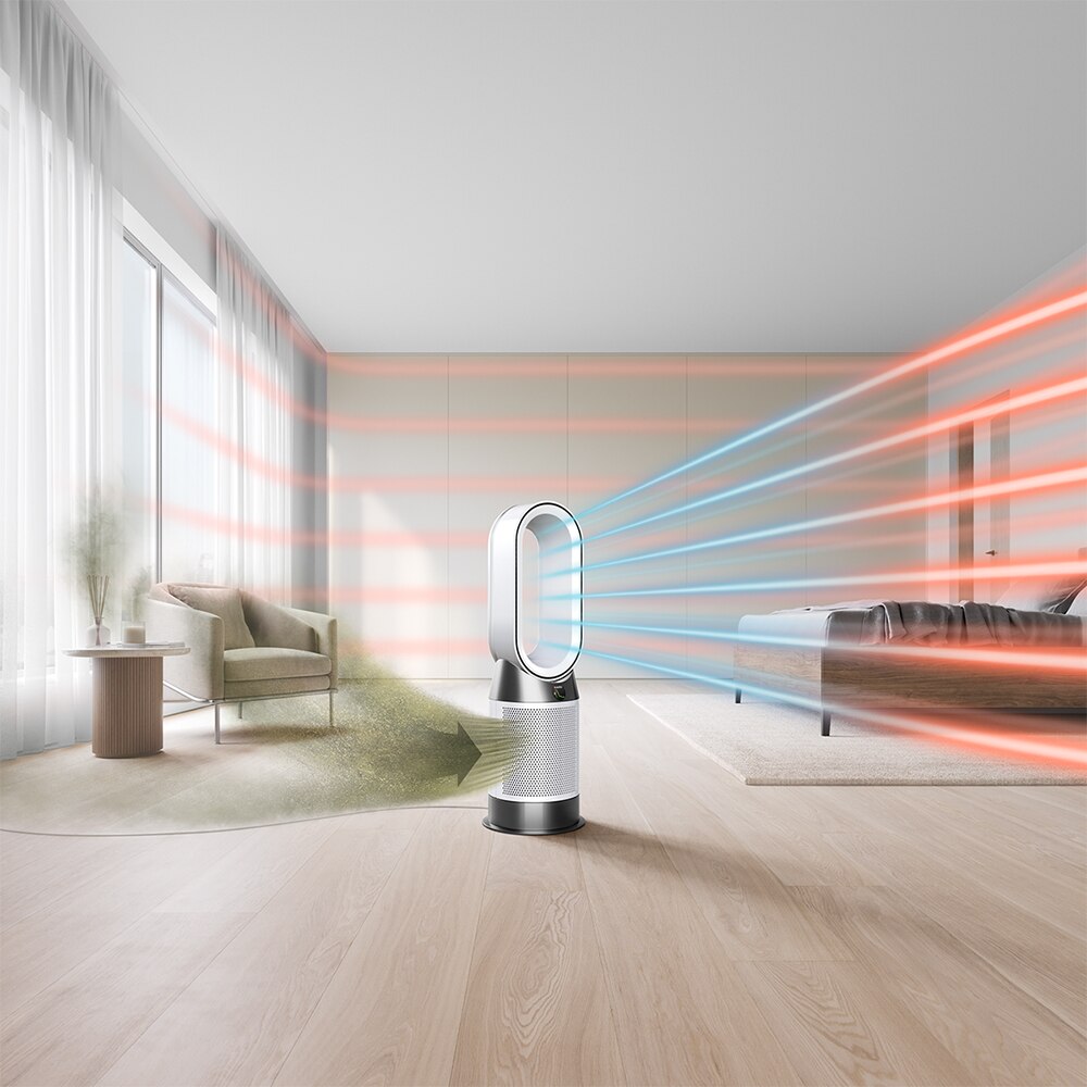 Purificator aer DYSON HP10 Hot+Cool Gen1, 10 trepte viteza, Hepa, Telecomanda, alb