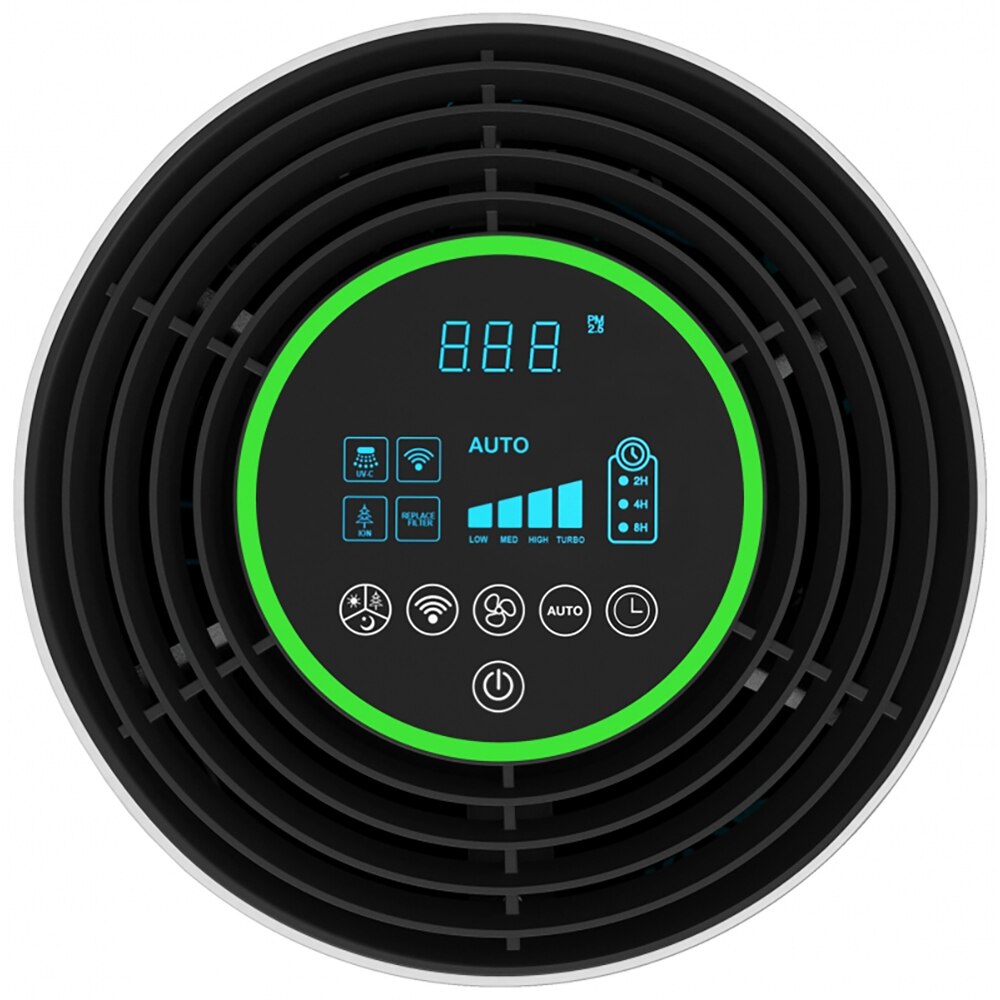 Purificator aer ALECOAIR P40 SMART, 4 trepte viteza, HEPA, Wi-Fi, alb