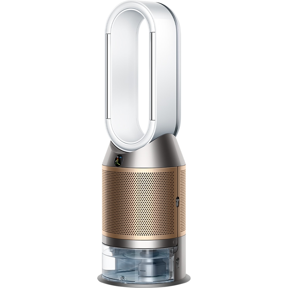 Purificator aer DYSON Pure Humidify Formaldehida PH04, 10 trepte viteza, Wi-Fi, Bluetooth, Hepa, Umidificare, Telecomanda, alb-auriu