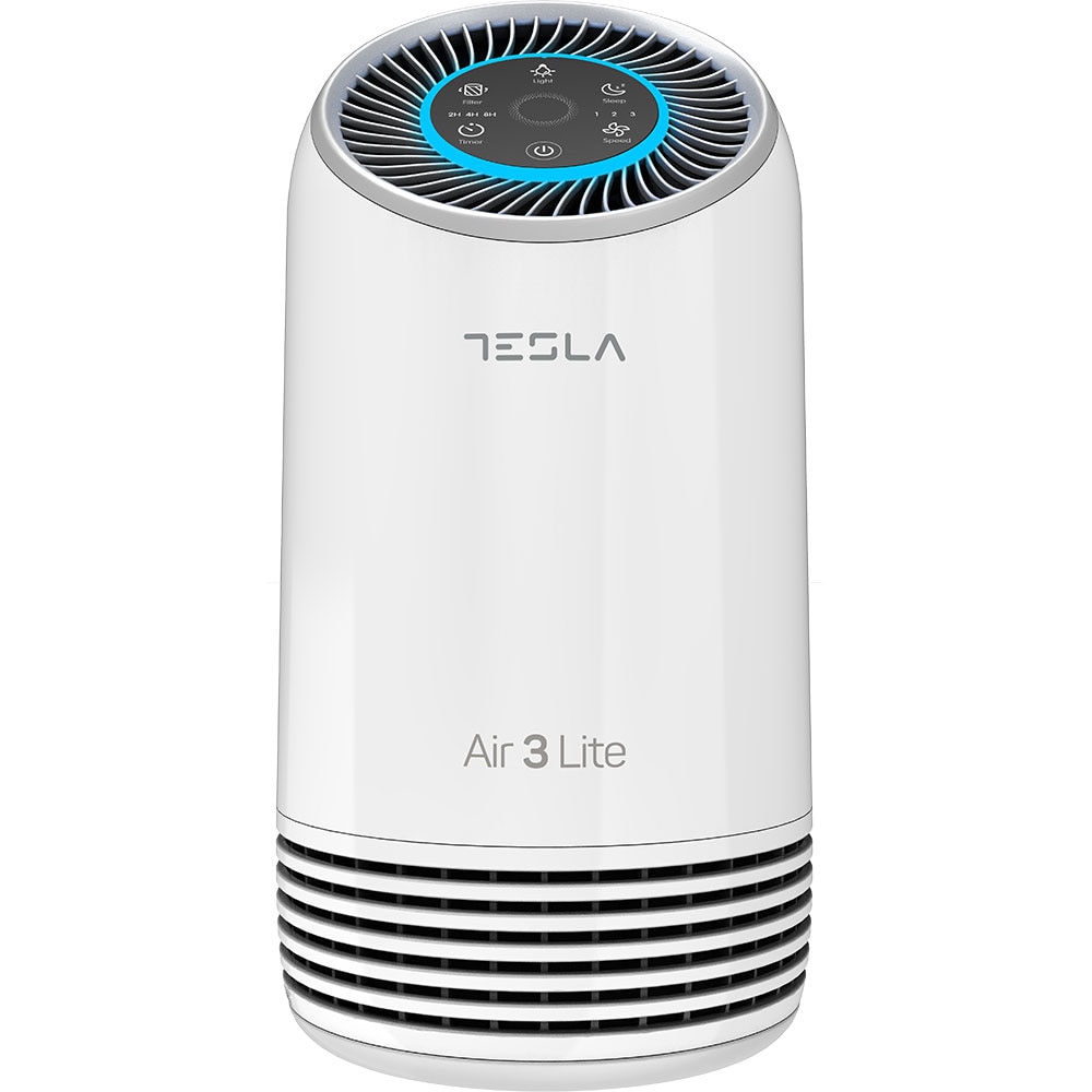 Purificator aer TESLA Air 3 Lite, 3 trepte viteza, Hepa, Night mode, alb