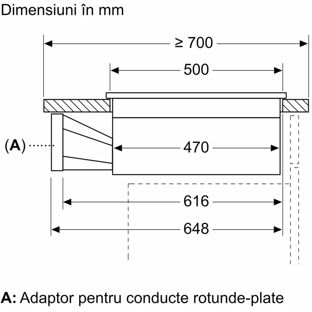 Plita incorporabila cu hota integrata BOSCH PVQ731H26E, Inductie, 4 arzatoare, Touch control, negru