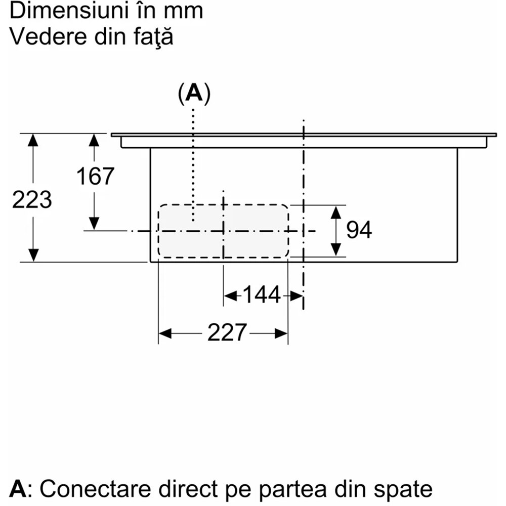 Plita incorporabila cu hota integrata BOSCH PVQ731H26E, Inductie, 4 arzatoare, Touch control, negru