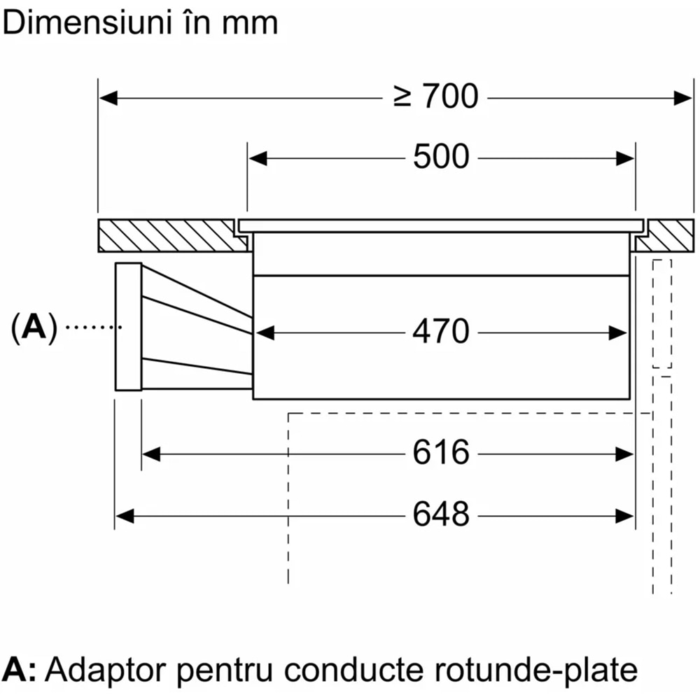 Plita incorporabila cu hota integrata BOSCH PXX801D67E, Inductie, 4 arzatoare, Touch control, negru