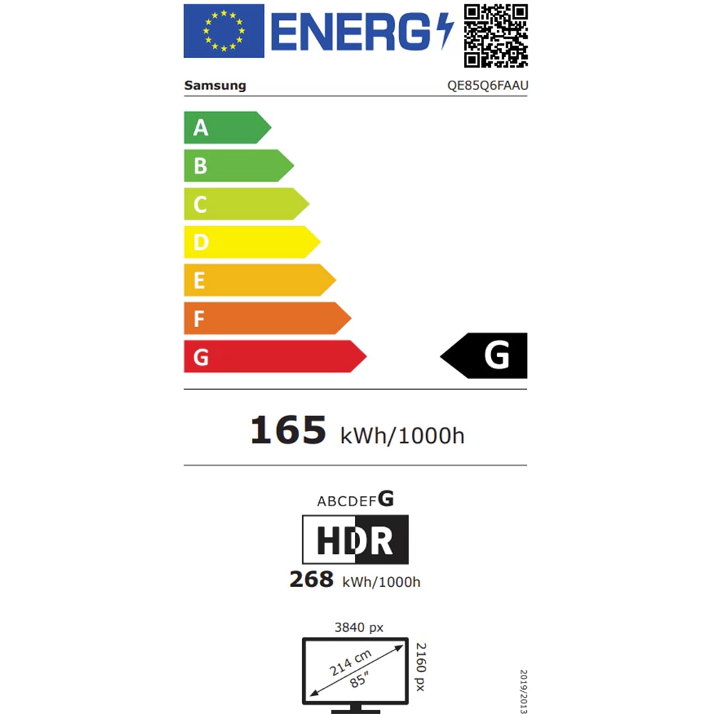 Televizor QLED Smart SAMSUNG 85Q6F , Ultra HD 4K, HDR10+, 214cm