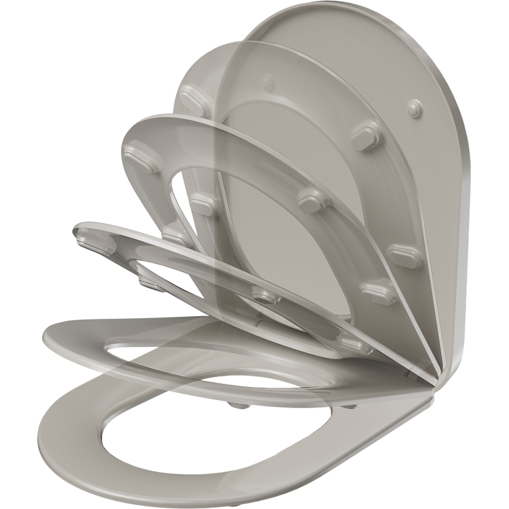 Capac WC GOODHOME Tanaro R202(3754), inchidere lenta, duroplast, alb