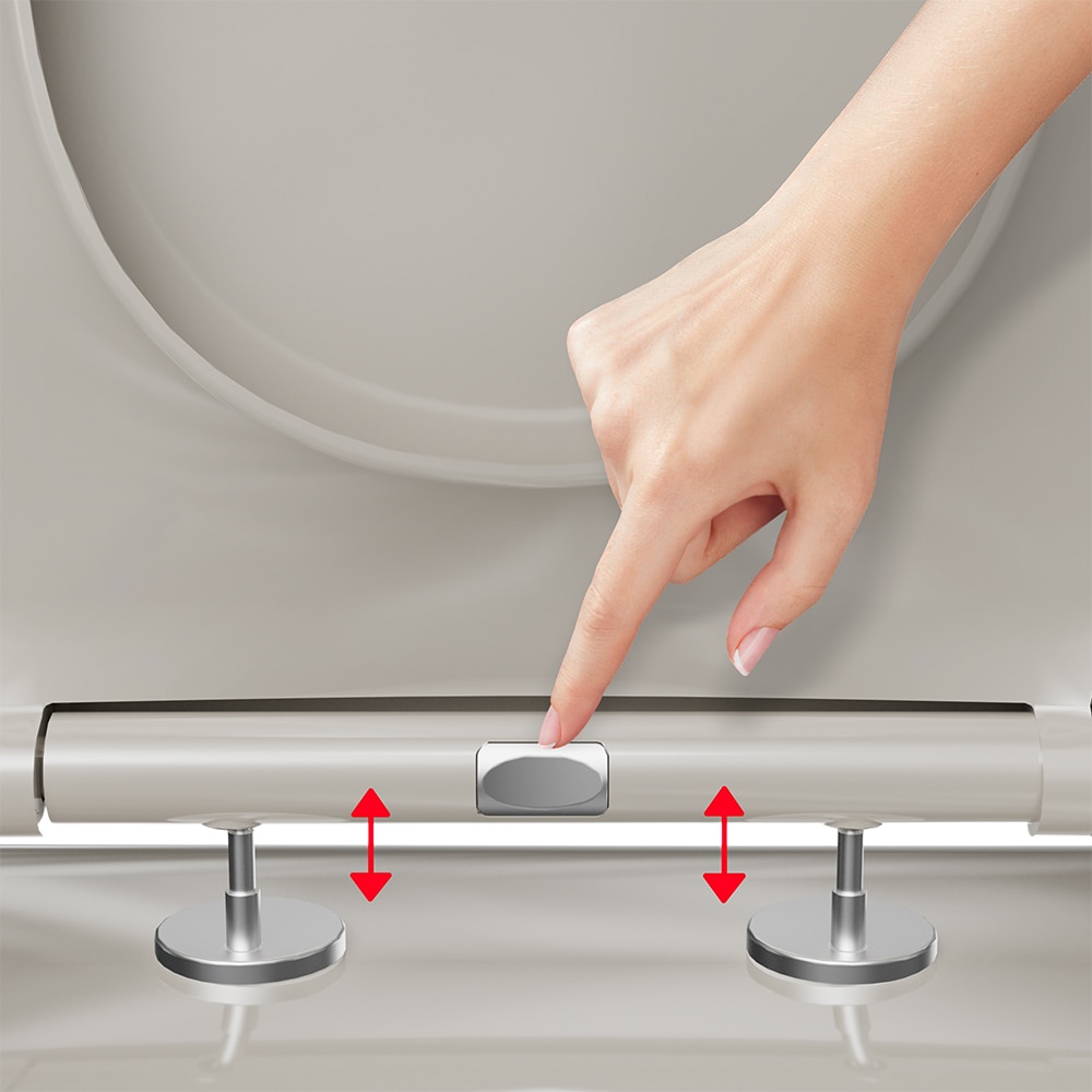 Capac WC GOODHOME Tanaro R202(3754), inchidere lenta, duroplast, alb