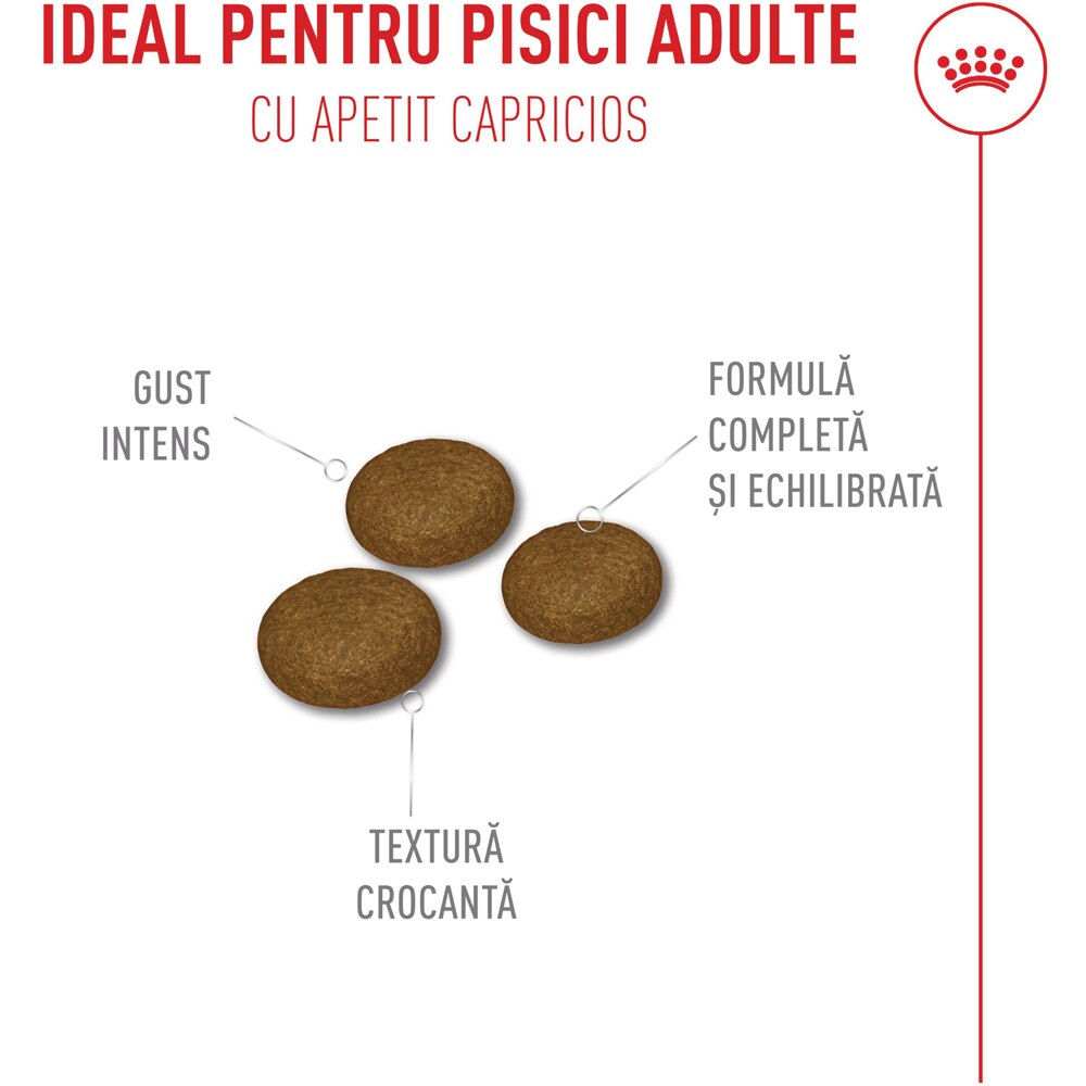 Hrana uscata pentru pisici ROYAL CANIN FHN Fussy, Adult, Pasare, 10 kg