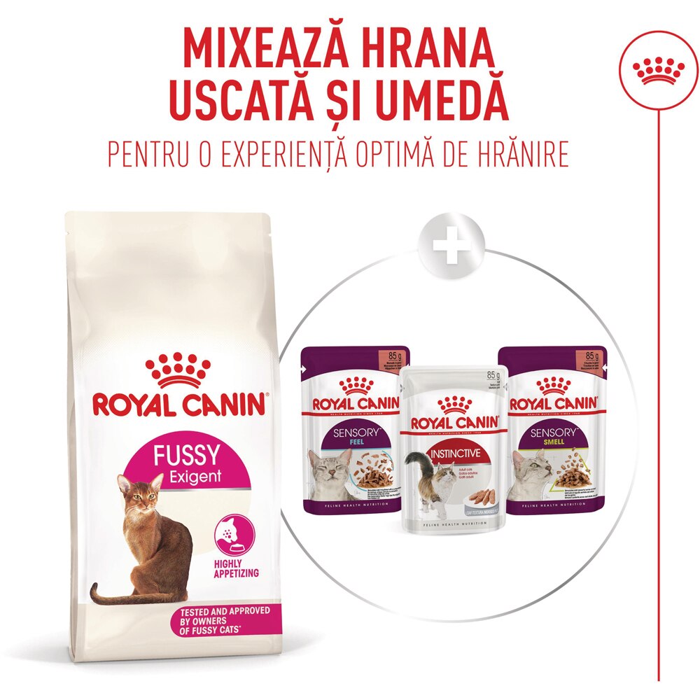 Hrana uscata pentru pisici ROYAL CANIN FHN Fussy, Adult, Pasare, 10 kg