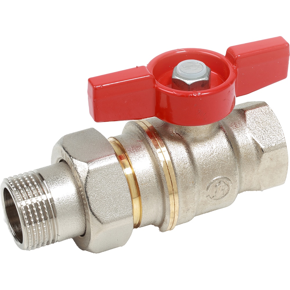 Robinet cu bila GIACOMINI, fluture, 3/4" x 1", alama