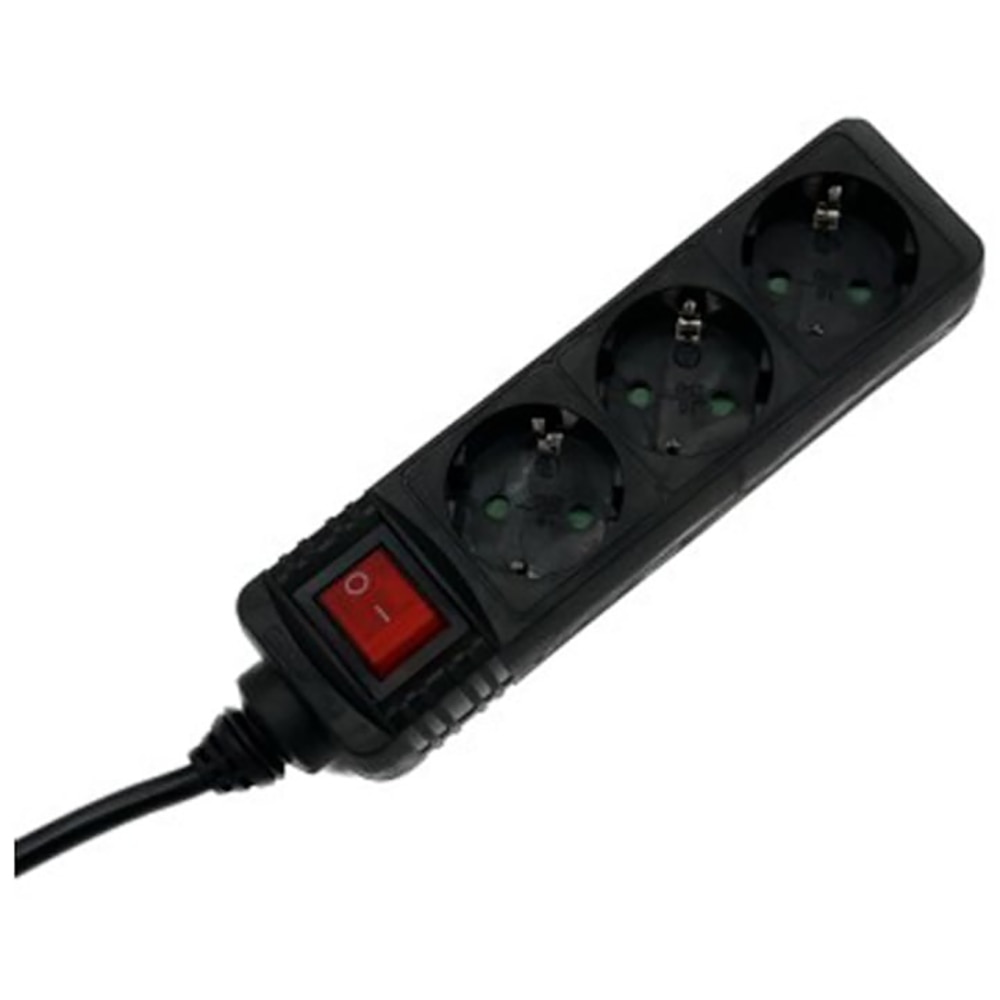 Prelungitor HAMA R9223806, 3 prize, 3m, negru