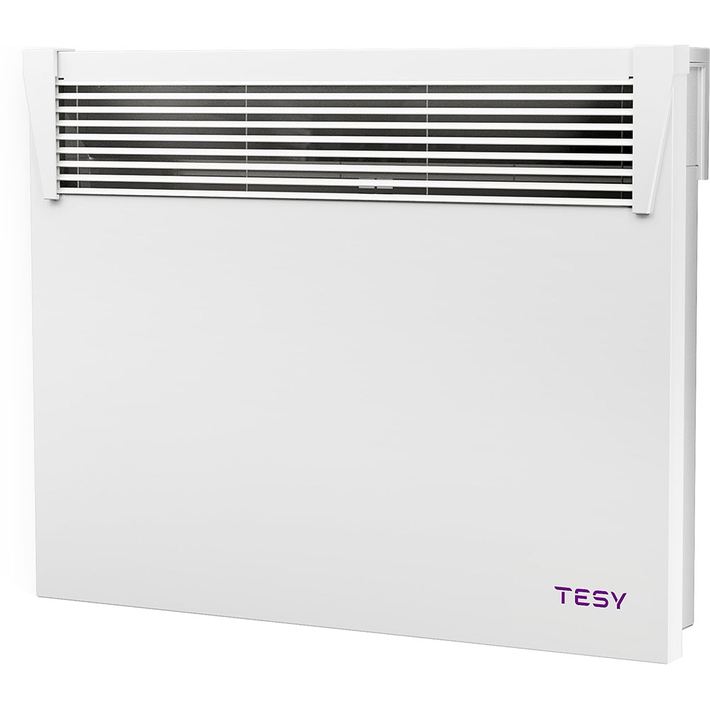 Convector electric de perete TESY HeatEco CN 031 100 EI CLOUD W, 1000W, Wi-Fi, Termostat reglabil, alb