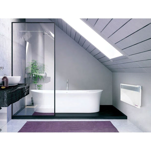 Convector electric de perete TESY HeatEco CN 031 300 EI CLOUD W, 3000W, Wi-Fi, Termostat reglabil, alb