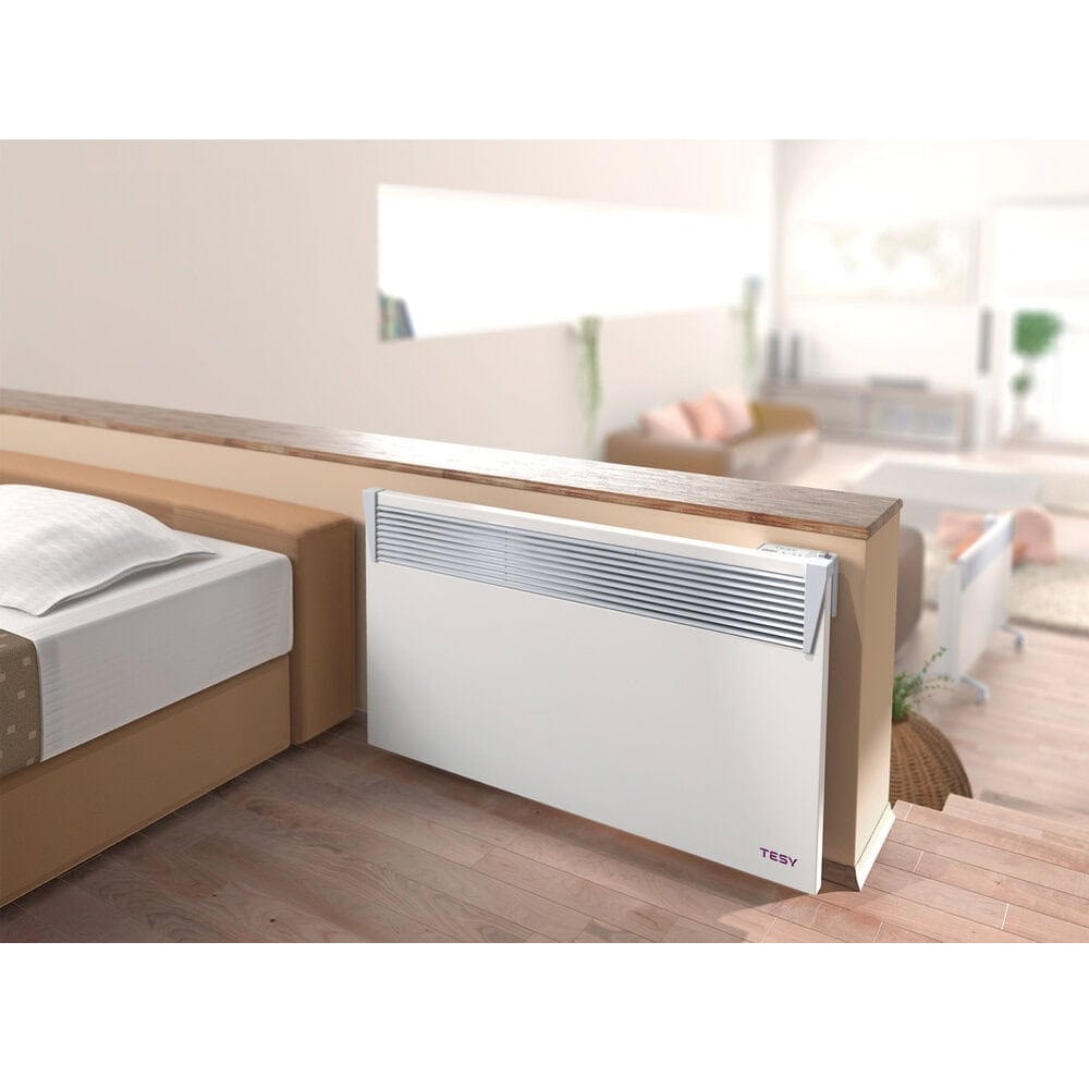 Convector electric de podea TESY CN 03 200 MIS F, 2000W, Termostat reglabil, alb