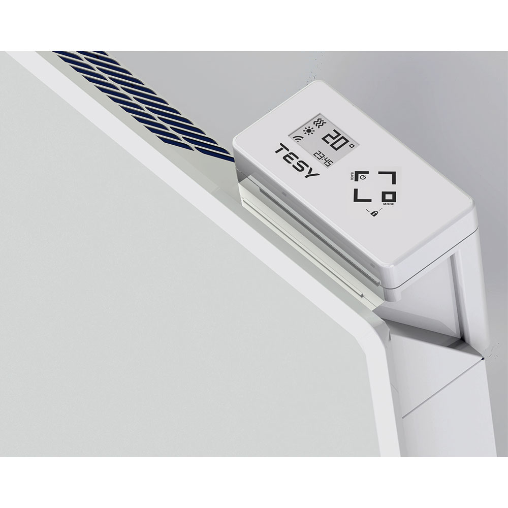 Convector electric de podea TESY CN 052 200 EI CLOUD F, 2000W, Wi-Fi, Termostat reglabil, alb