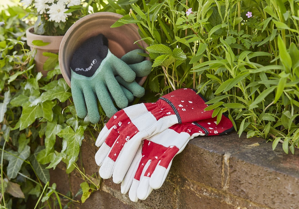 Manusa Verve Rigger de gradinarit, din piele, marime M, rosu 