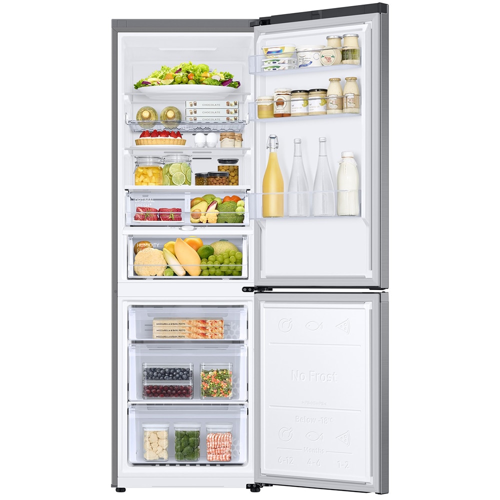 Combina frigorifica SAMSUNG RB34C675DS9/EF, No Frost, 344 l, H 185.3 cm, Clasa D, Wi-Fi, inox