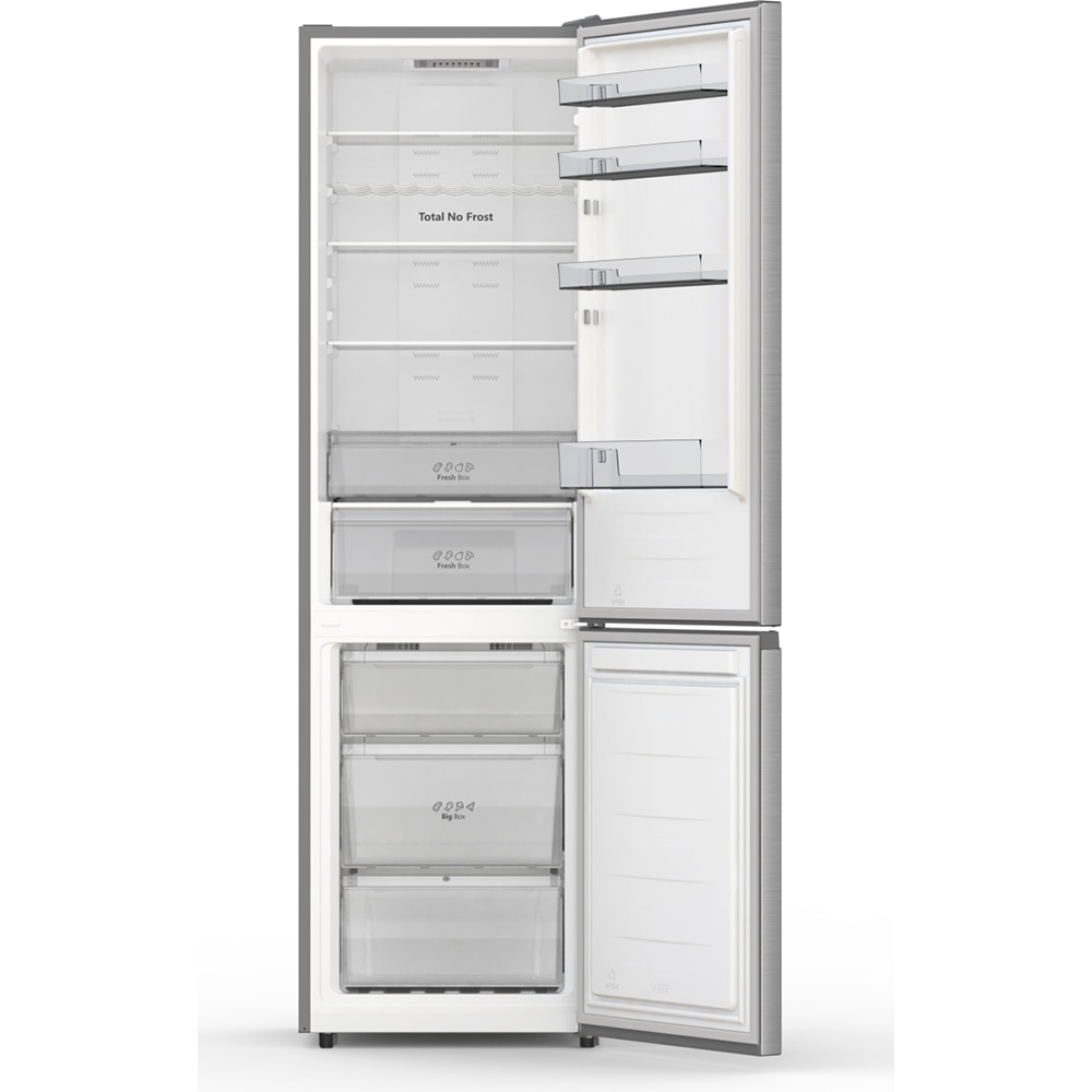 Combina frigorifica HISENSE RB440N4ACA, Total No Frost, 336 l, H 201.7 cm, Clasa A, argintiu
