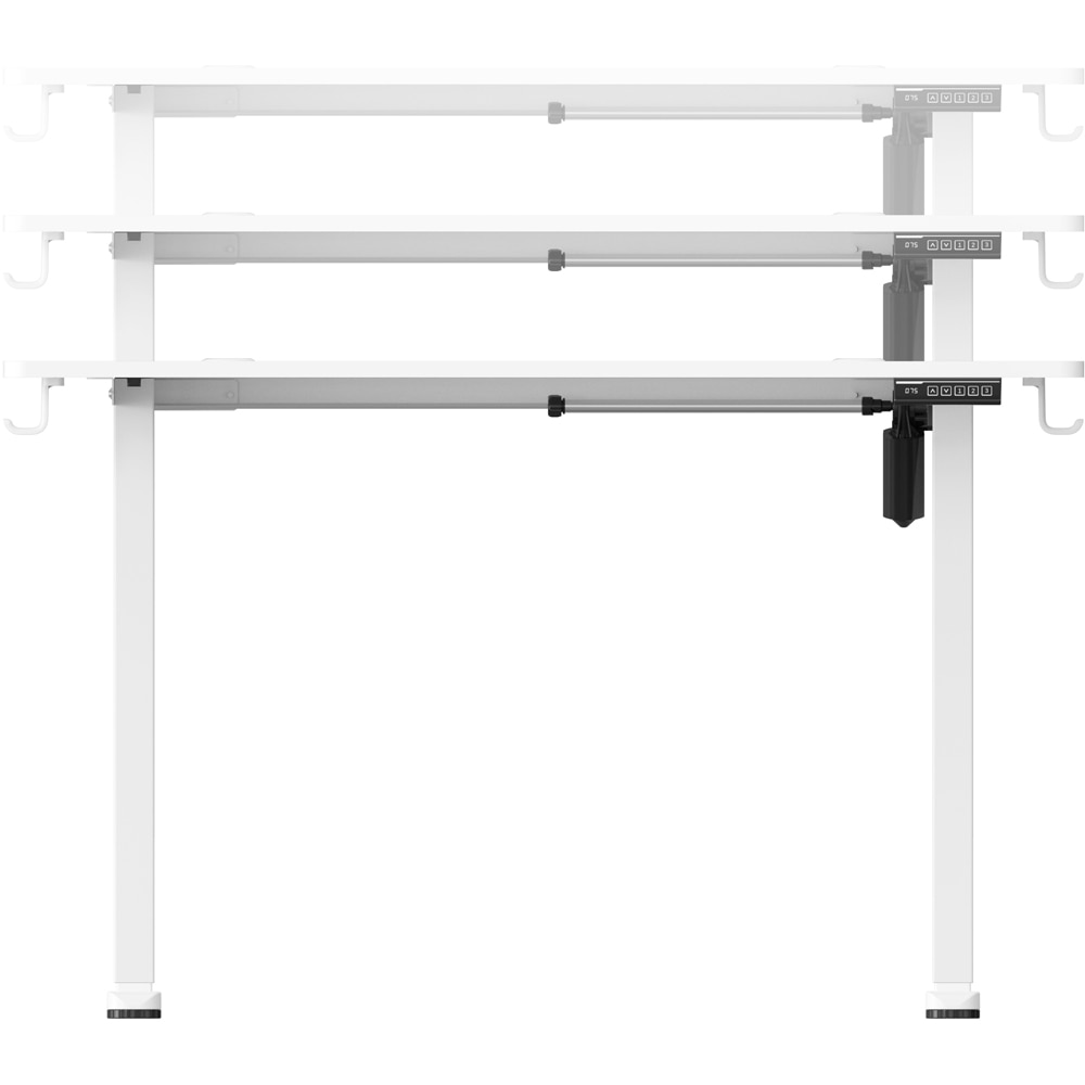 Birou Cinemount, PAL, 120 x 70 x 78-118 cm, alb