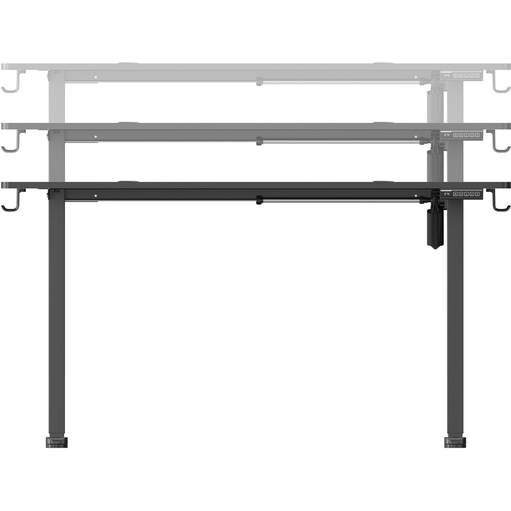 Birou Cinemount, PAL, 140 x 70 x 78-118 cm, negru