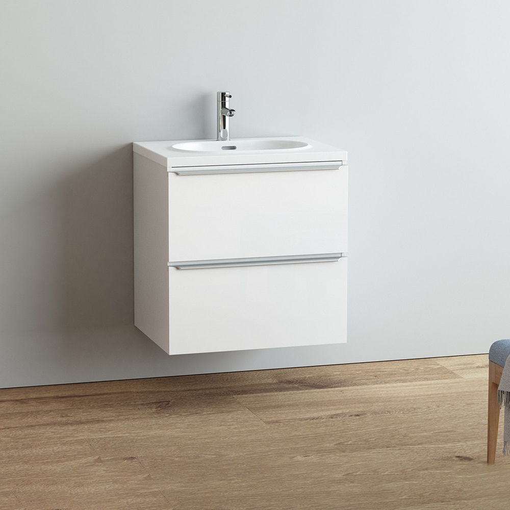 Lavoar incorporabil GoodHome Cavally, rasina, 60 x 45 cm, alb