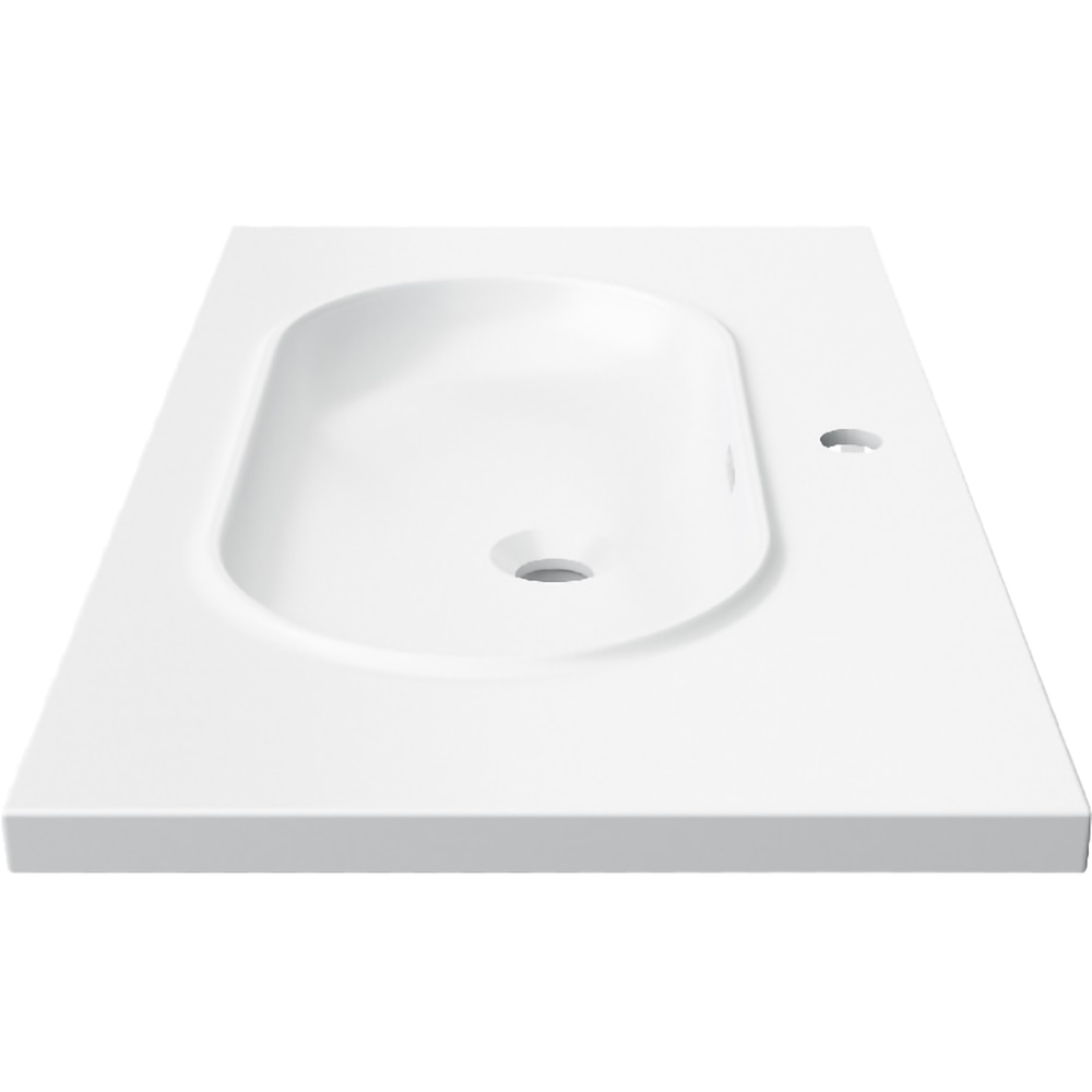 Lavoar incorporabil GoodHome Cavally, rasina, 80 x 45 cm, alb