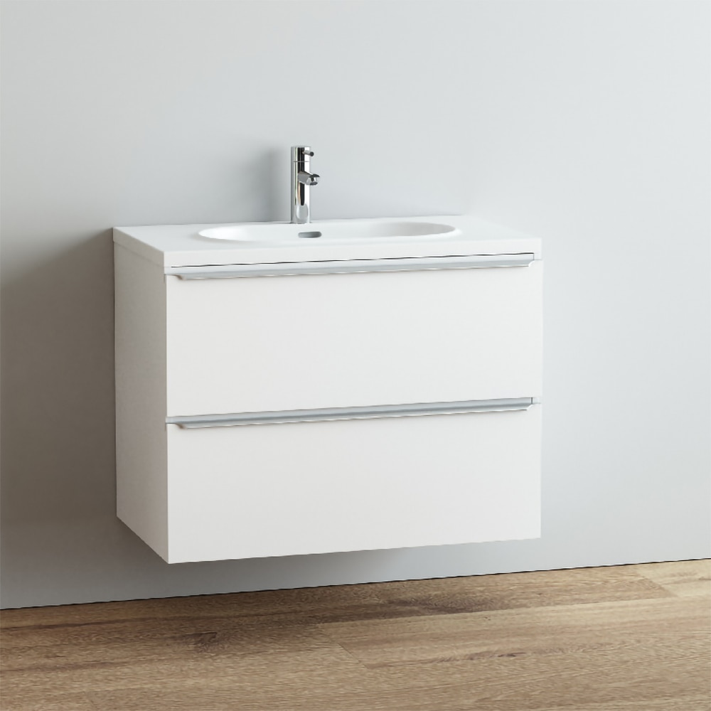 Lavoar incorporabil GoodHome Cavally, rasina, 80 x 45 cm, alb