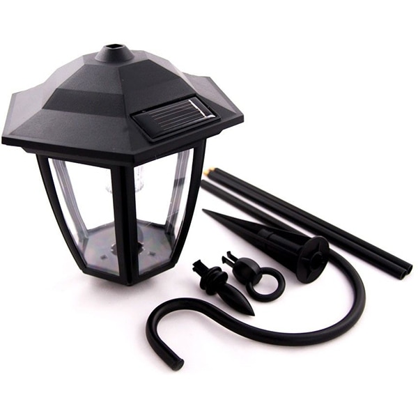 Lampa solara tip felinar FLINK FK-P0545L, 1.5 lumeni, IP44, negru
