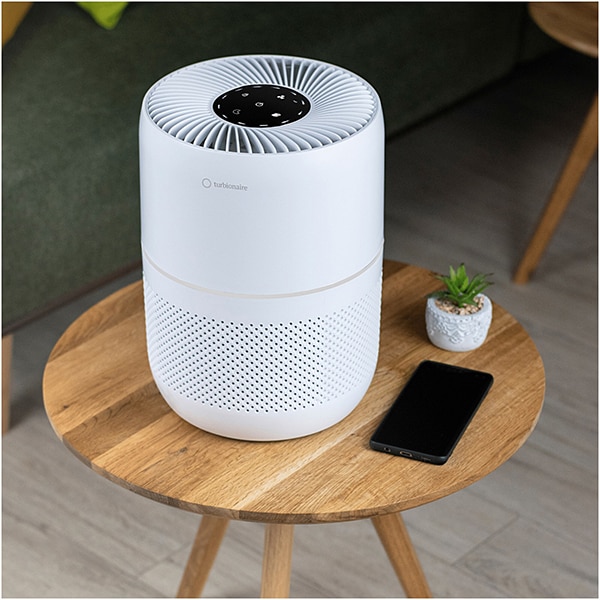 Purificator aer TURBIONAIRE D20AD, 3 trepte viteza, Hepa, Timer, alb