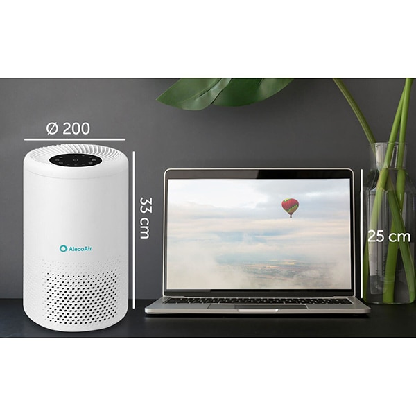 Purificator aer ALECOAIR P14MINIO, 4 trepte viteza, HEPA, alb