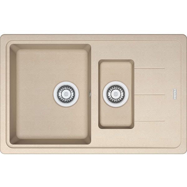 Pachet chiuveta FRANKE BFG 651-78, 1 1/2 cuve, picurator reversibil, granit + baterie Pola, avena