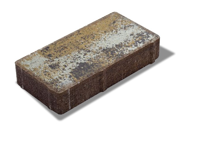 Pavaj dreptunghiular, bej cenusiu, 20 x 10 x 4 cm • Nardo