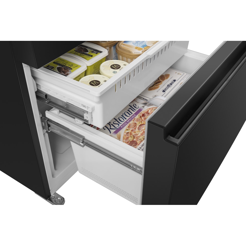 Side by Side HISENSE RF540N4WFE, Total No Frost, 480 l, H 182 cm, Clasa E, Dozator apa, negru