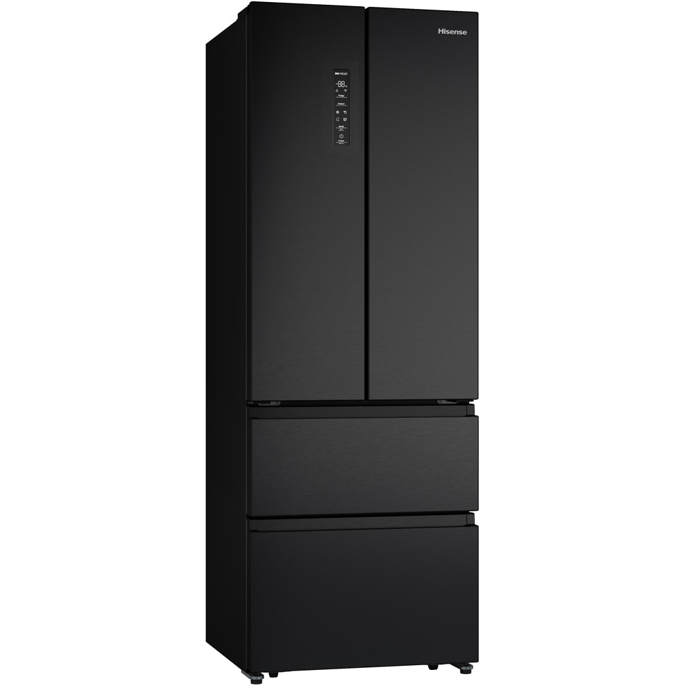 Side by Side HISENSE RF632N4AFE1, Total No Frost, 485 l, H 200 cm, Clasa E, Wi-Fi, negru