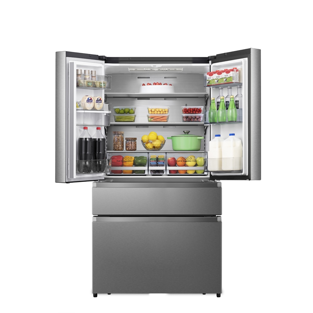 Side by Side HISENSE RF749N4SWSE, Total No Frost, 579 l, H 178.5 cm, Clasa E, Dozator apa, Wi-Fi, argintiu