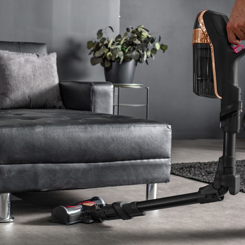 Aspirator vertical ROWENTA X-Force Flex 15.6 RH99G1WO, 0.9l, 32.4V, autonomie max 80 min, negru-maro